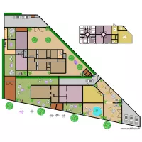 RESTO SUD + CHAMBRES CENTRE + MAISON NORD NR 220725C