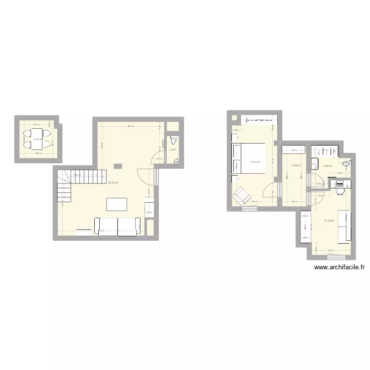 Projet appart new. Plan de 