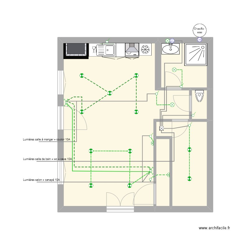 Jojo et Ludo Gîte Electricité Lumière. Plan de 0 pièce et 0 m2