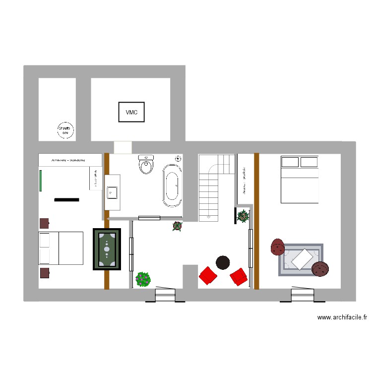 ETAGE. Plan de 0 pièce et 0 m2