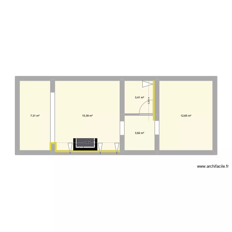 LEMOINE. Plan de 5  et 42 m²