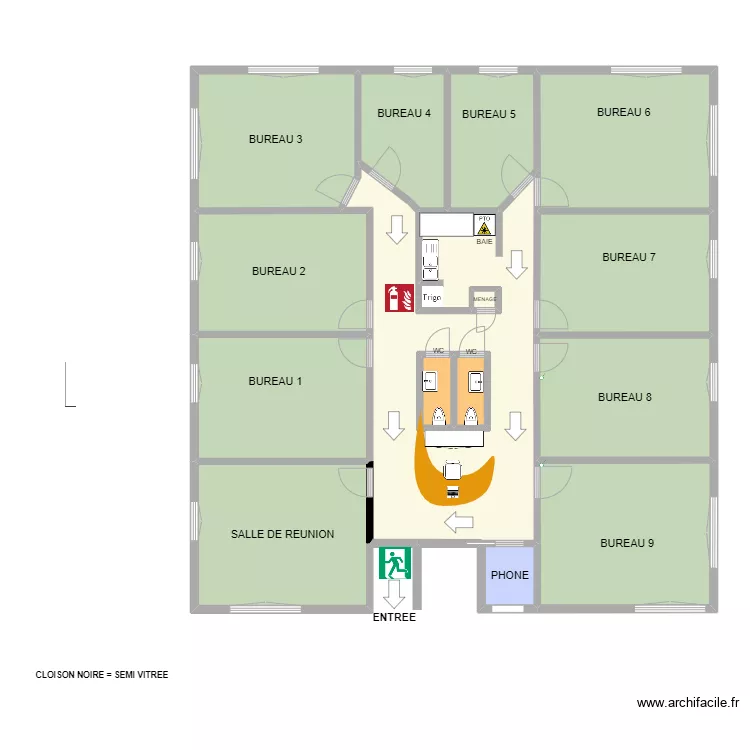 PLAN LA VALETTE EVACUATION. Plan de PLAN LA VALETTE EVACUATION. Plan de