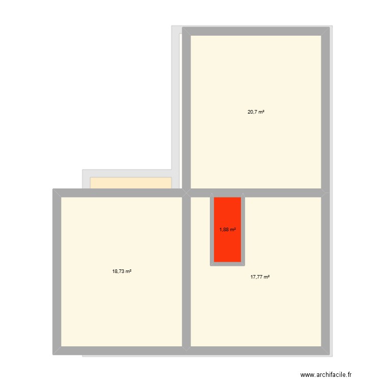 Gaillard. Plan de 7 pièces et 120 m2