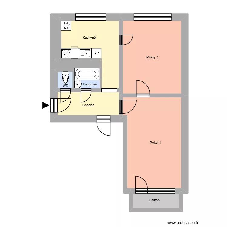 Moskevská 1117, byt 6. Plan de 13 et 175 m² Moskevská 1117, byt 6. Plan de 13 et 175 m²