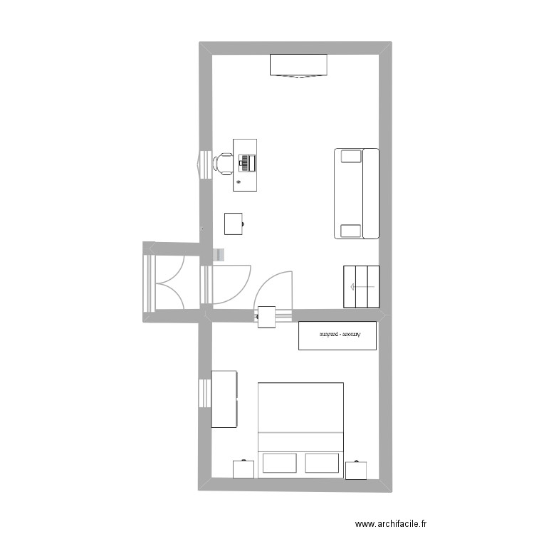 REZ  DE CHAUSSÉE. Plan de 0 pièce et 0 m2