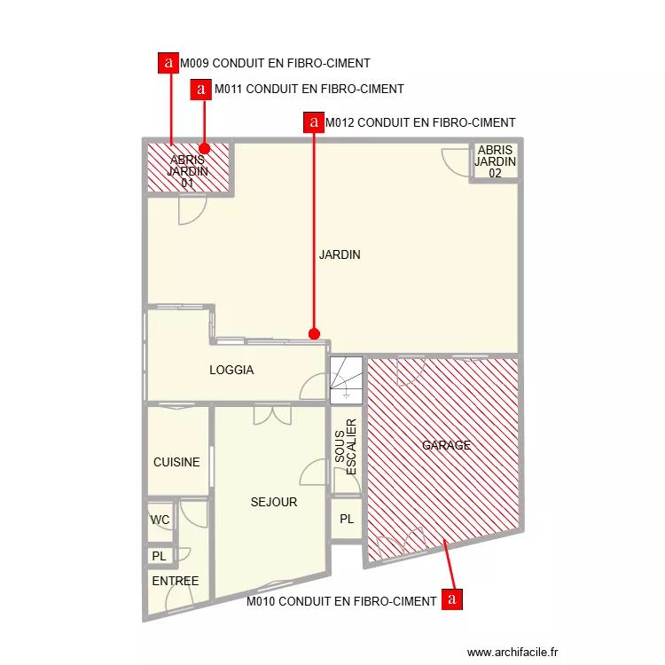 PLAN RDC VAUVERT AM. Plan de 