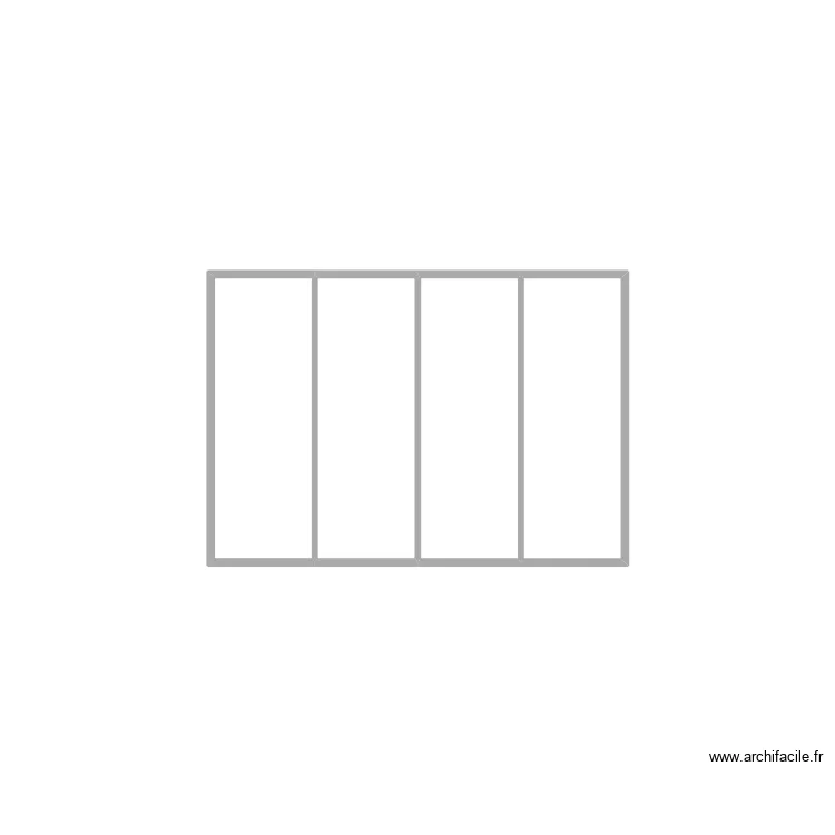 Hervieu - Verri&egrave;re. Plan de 4  et 3 m²