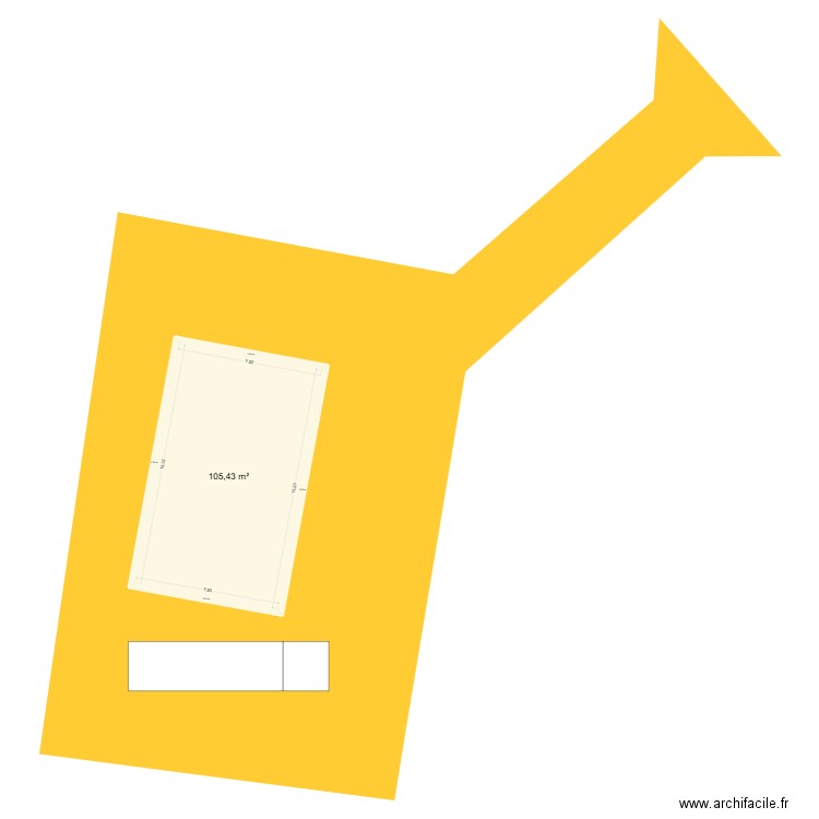 PLAN SNA. Plan de 1 pièce et 105 m2