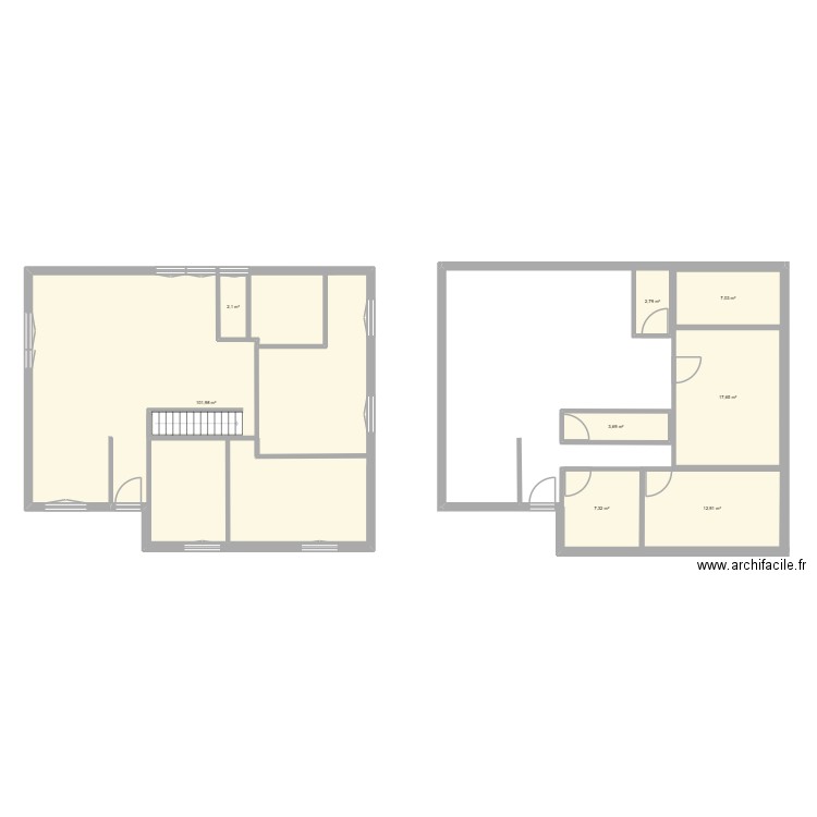 maison torpes. Plan de 8 pièces et 158 m2