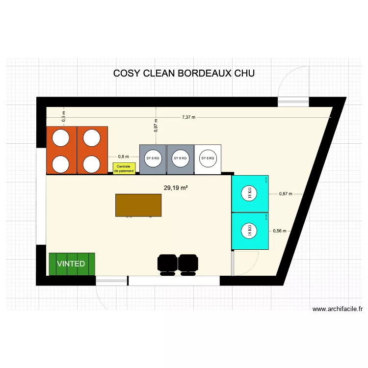 PLAN LAVERIE PELLEGRIN. Plan de 0 pièce et 0 m2