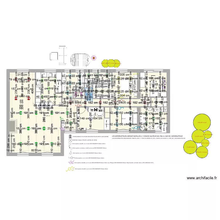 PLAN ECLAIRAGE V1 (05_26). Plan de 15  et 147 m²