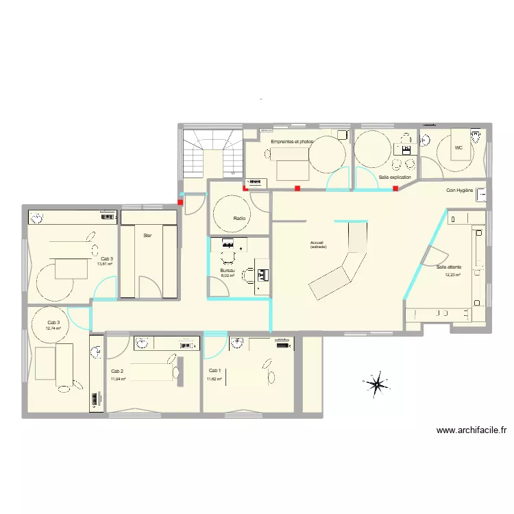 Leroux Barth version 7. Plan de 11 et 163 m² Leroux Barth version 7. Plan de 11 et 163 m²