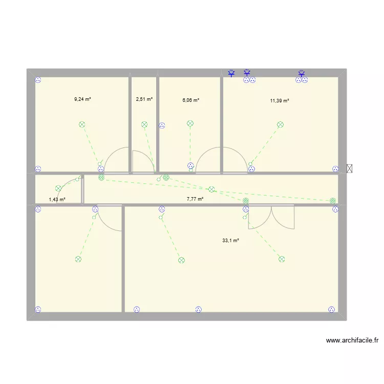 DE BOUTEVILLE. Plan de 
