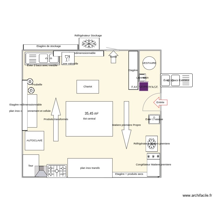 Laboratoire de transformation v&eacute;g&eacute;tale Paul Ruscher. Plan de 0 pièce et 0 m2