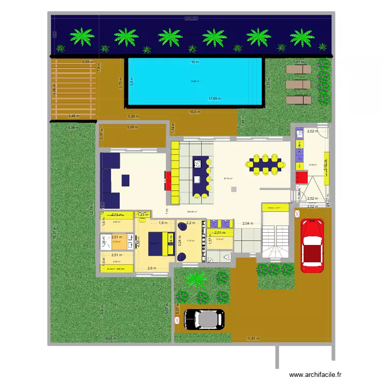 prefaille PC accept&eacute; 1 avec chambre enfant dif. Plan de 24  et 1210 m²