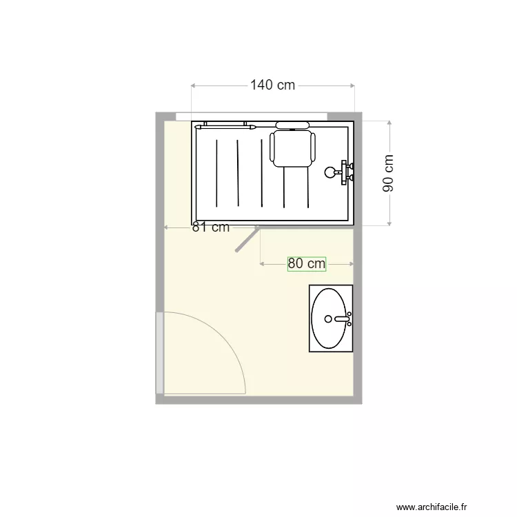 plan gueguen apr&egrave;s travaux. Plan de 