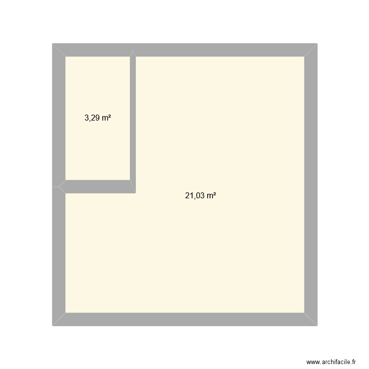 tuykr yu. Plan de 2 pièces et 24 m2
