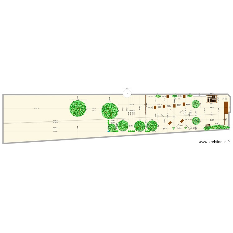 Jardin Futur 4. Plan de 1 pièce et 1235 m2