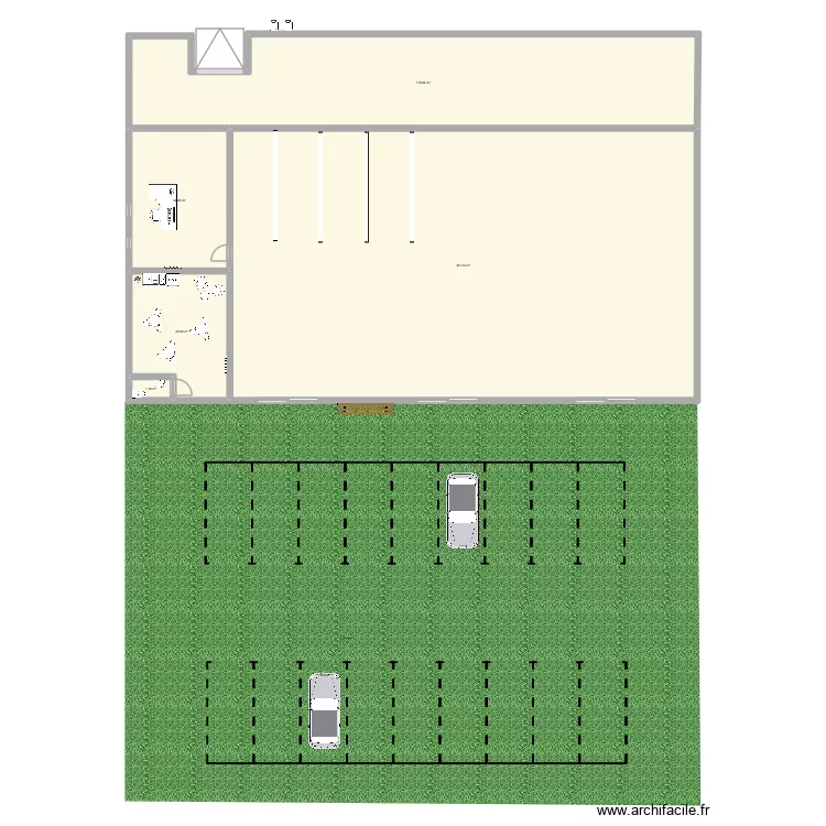 Magasin bio. Plan de 5  et 479 m²