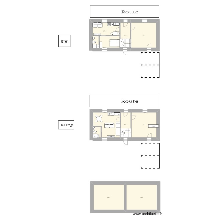 RDC landudec. Plan de 9 pièces et 176 m2