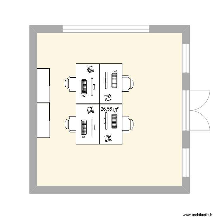 Cell  B SAV. Plan de 1 pièce et 27 m2