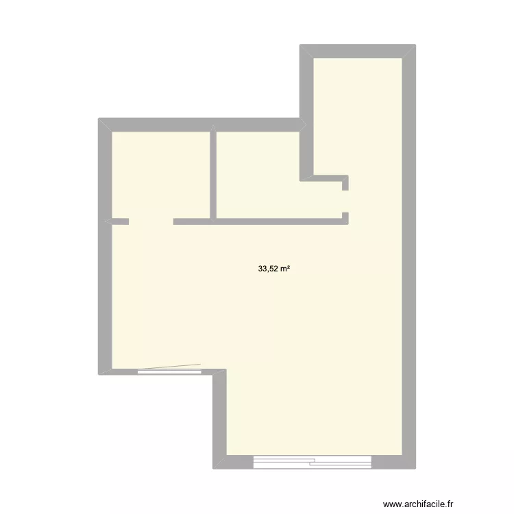 STUDIO. Plan de 