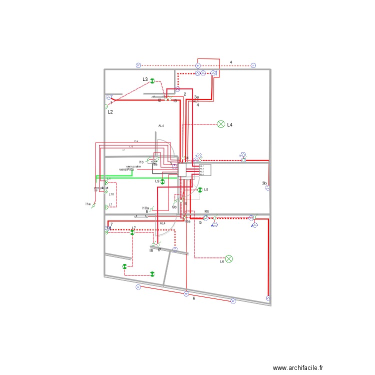 lumInaire et prises 1 er FINAL. Plan de 4 pièces et 52 m2