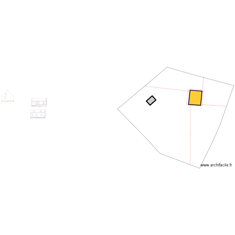 LECOMTE Aurélie. Plan de 2 pièces et 111 m2