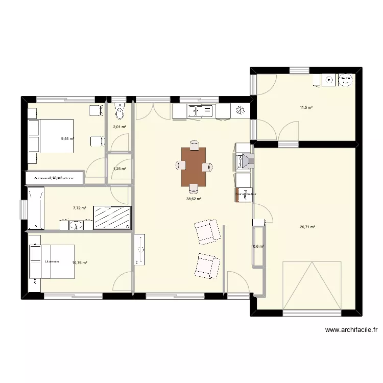 Id&eacute;e Maison. Plan de 