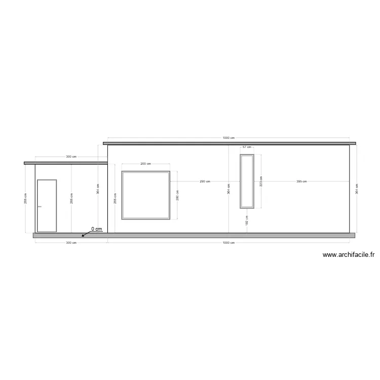 wc handicap&eacute; de la cabane1. Plan de 