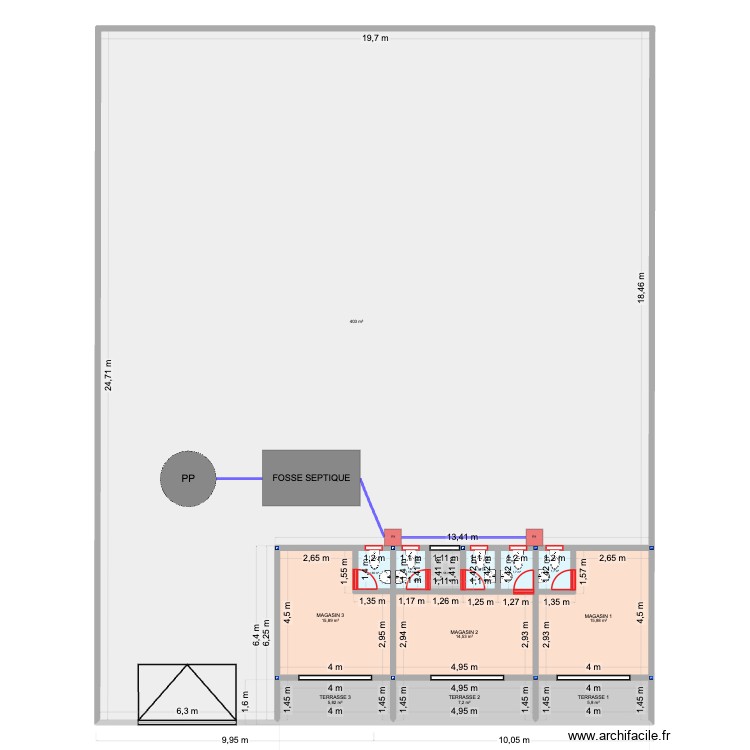 St Viateur Projection Magasin V2. Plan de 0 pièce et 0 m2