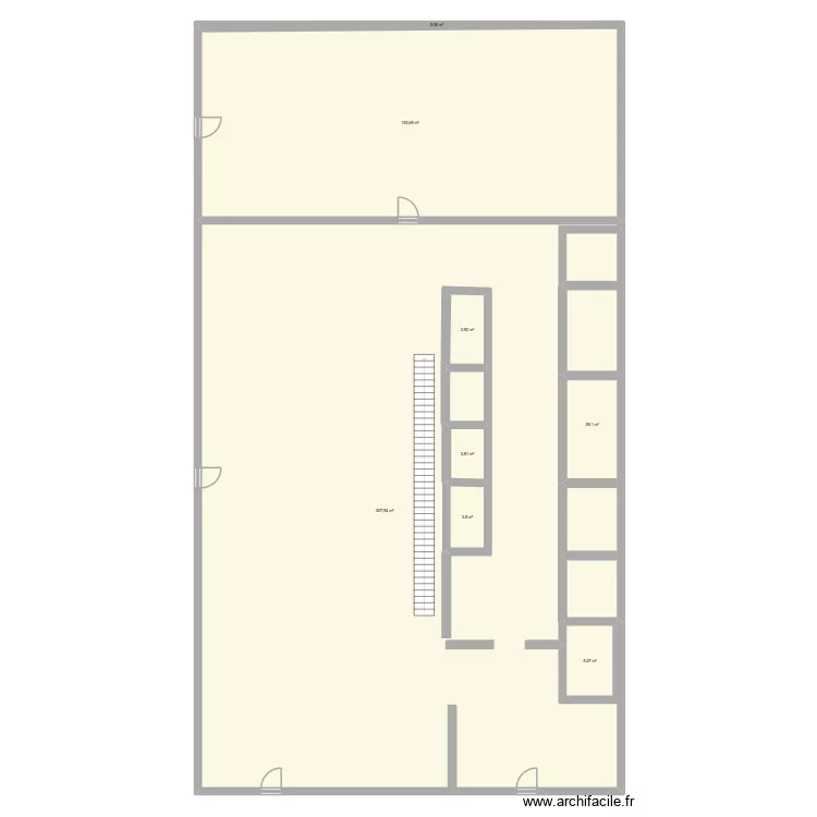 lemon one pontarlier rez de chauss&eacute;e. Plan de 8  et 498 m²