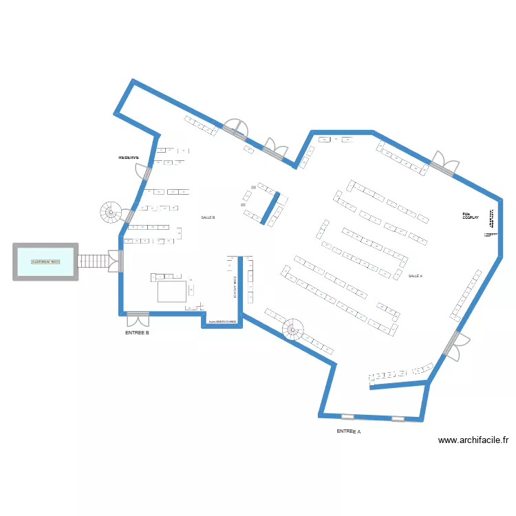 FANTASTIKCON 2026 final ? previsionnel BIS3. Plan de 1  et 7 m²