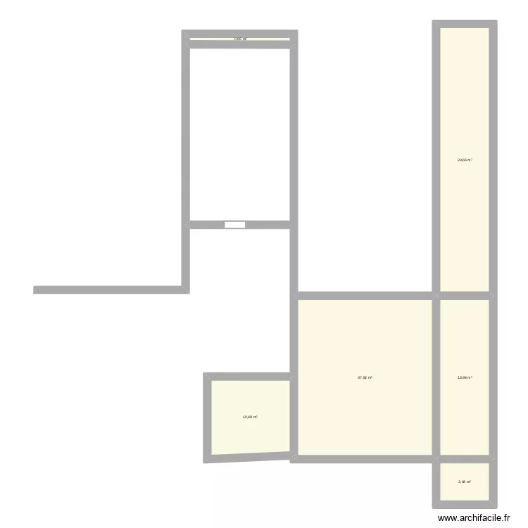 2 ma maison. Plan de 6  et 90 m²