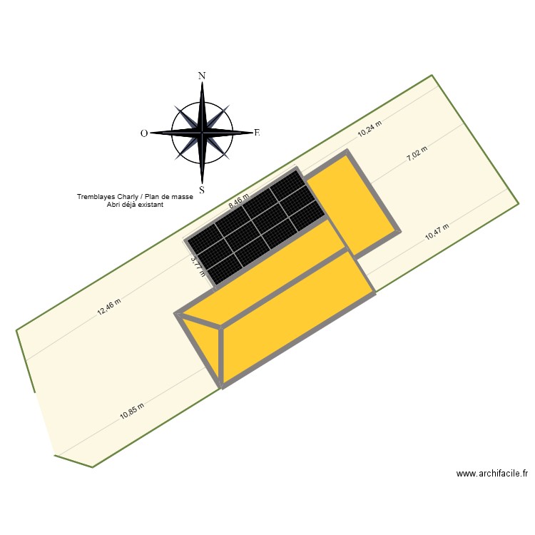 Tremblayes Charly. Plan de 5 pièces et 101 m2