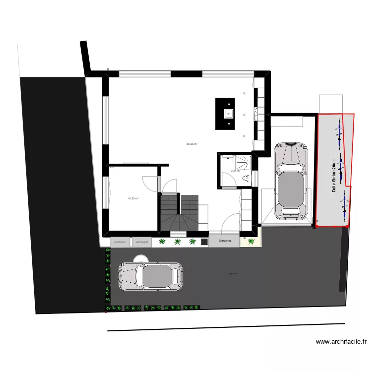 Am&eacute;nagement PP2. Plan de 