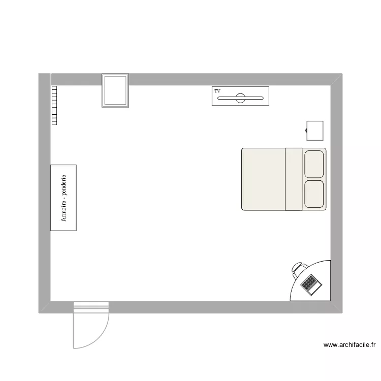 CHAMBRE NATHAN. Plan de 