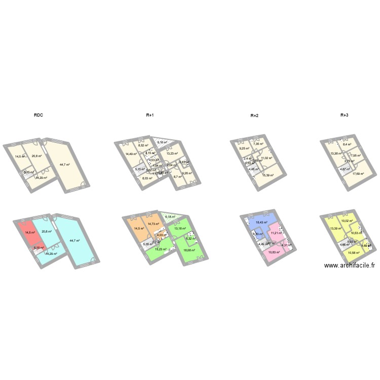 AB379 ROCHEFORT. Plan de 64 pièces et 612 m2
