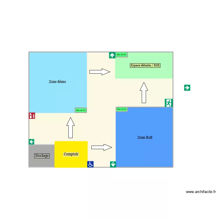 Plan du stand. Plan de 