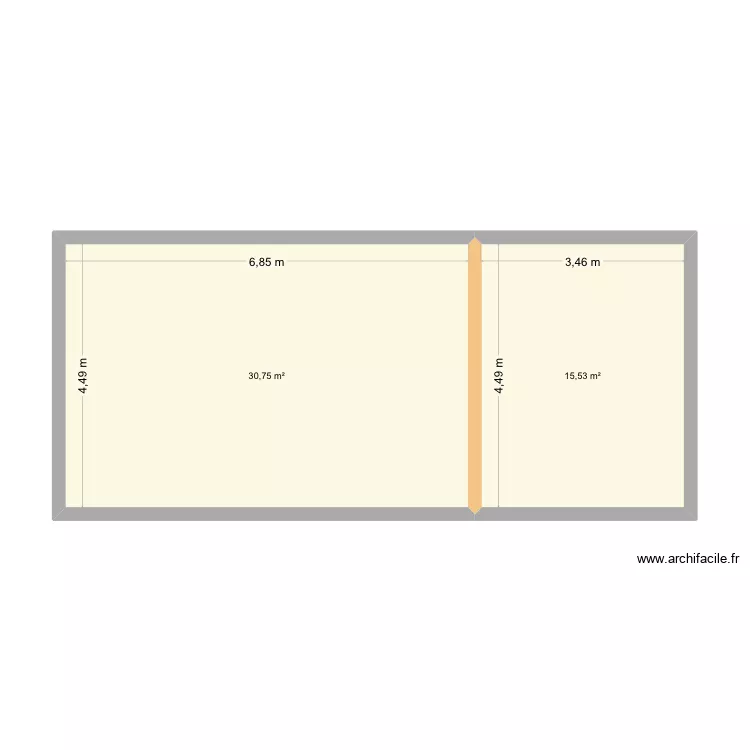 N.Plan choux dim. Plan de 2  et 46 m²
