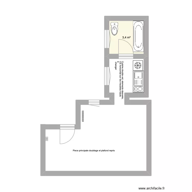 Appt toulouse. Plan de 