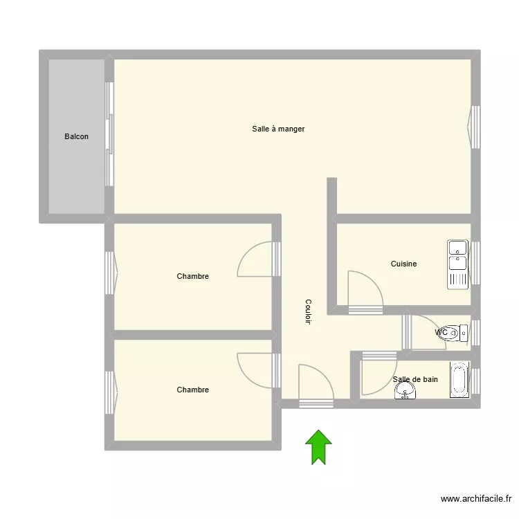 4 PAUL DUKAS. Plan de 7  et 67 m²