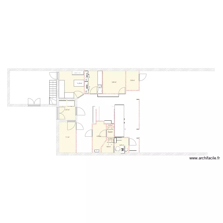 pharmacie pond'ain v1. Plan de 
