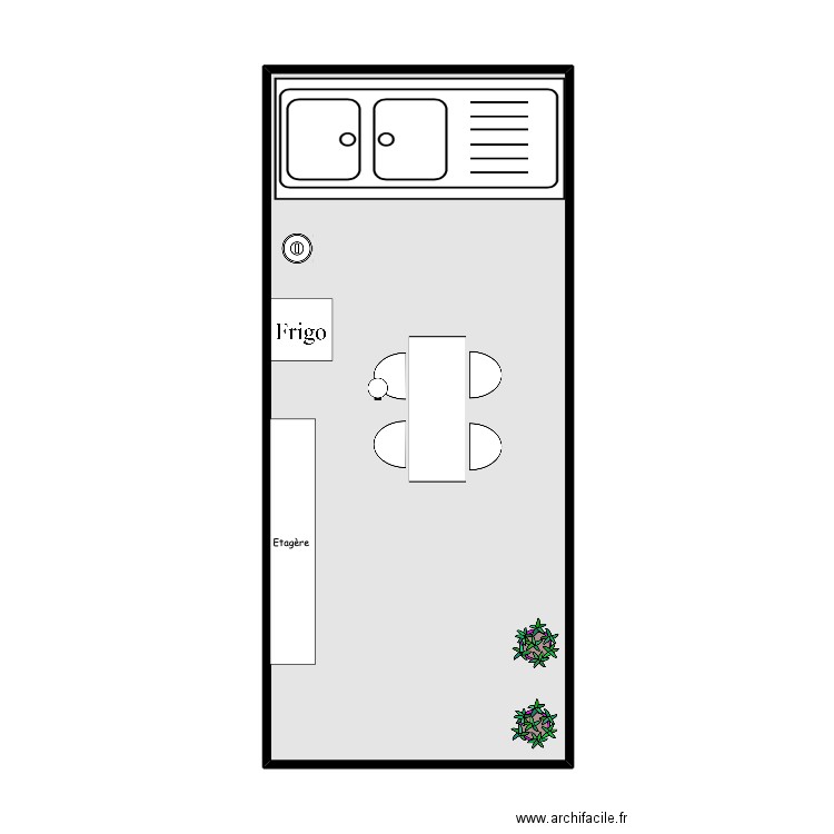 Cuisine. Plan de 0 pièce et 0 m2