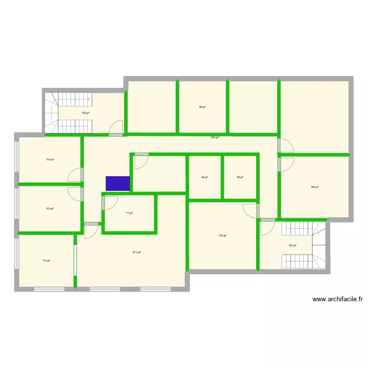 225 Seigneuriale 2e &eacute;tage 5. Plan de 