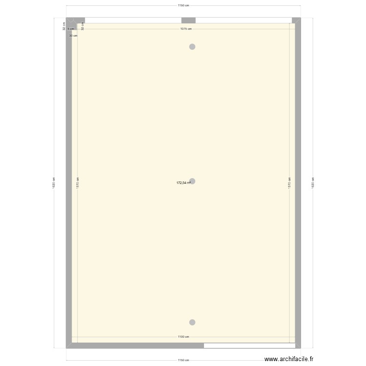 Eguilles. Plan de 1 pièce et 173 m2
