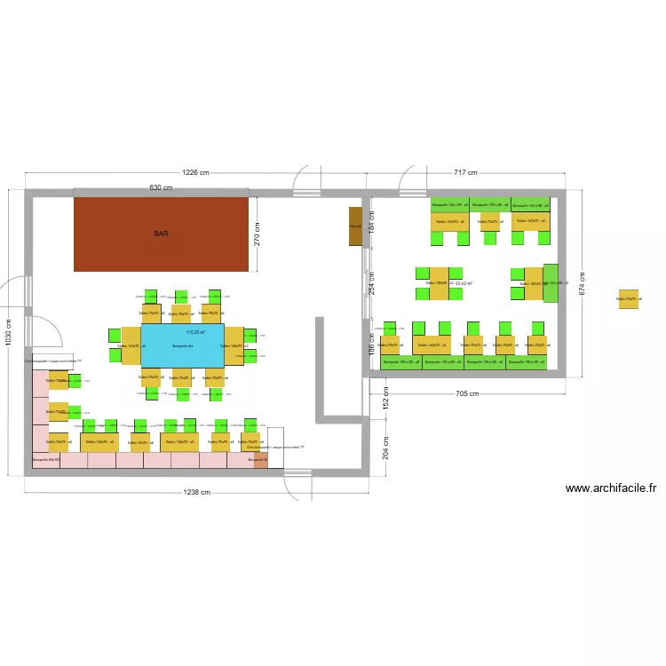 Plan de salle A NOSTE. Plan de 