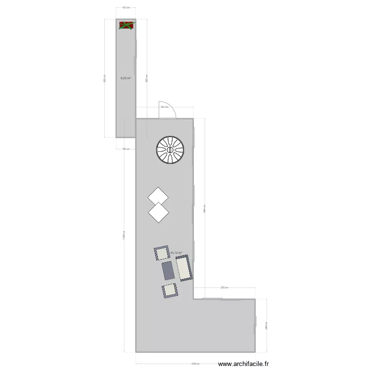 Terrasse cote Stade 1. Plan de Terrasse cote Stade 1. Plan de