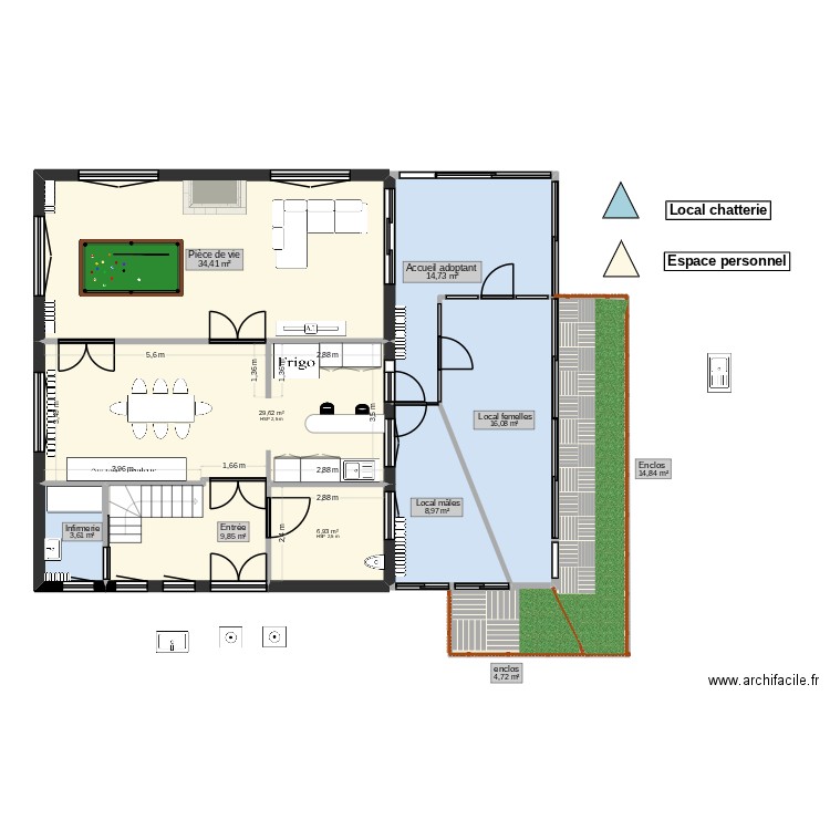 Plan chatterie rez de chaussée 3. Plan de 10 pièces et 144 m2