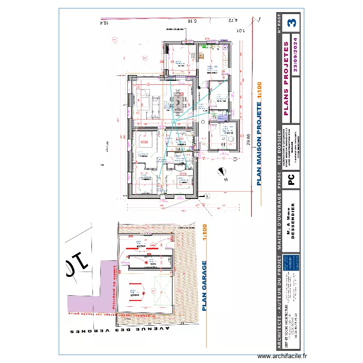Dessendier Jean-Michel VMC. Plan de 